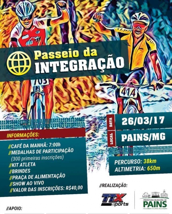 Prefeitura apoia realização do passeio de bike da integração