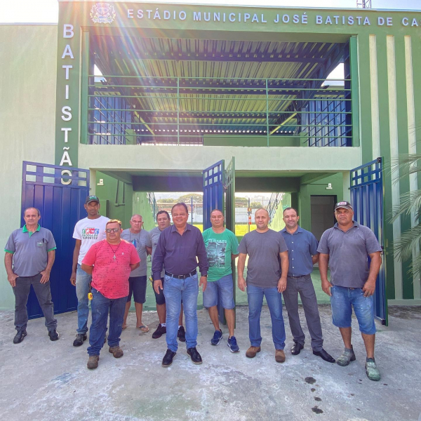 Prefeito acompanha obra no Estádio Batistão