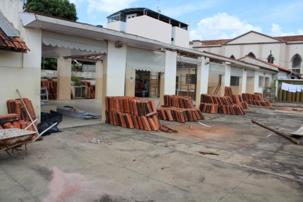 Refeitório da Escola João Batista Rodarte está sendo reformado
